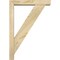 Ekena Millwork Traditional Block Rough Sawn Bracket w/ Offset Brace, Douglas Fir, 4"W x 18"D x 26"H BKT0402X18X26TRA05RDF - alternate 2